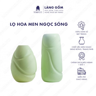Lọ hoa Men ngọc sóng