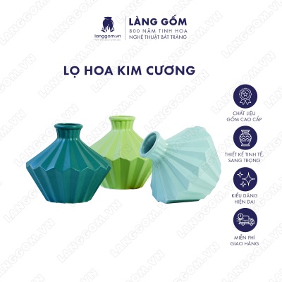 Lọ hoa Men mát kim cương