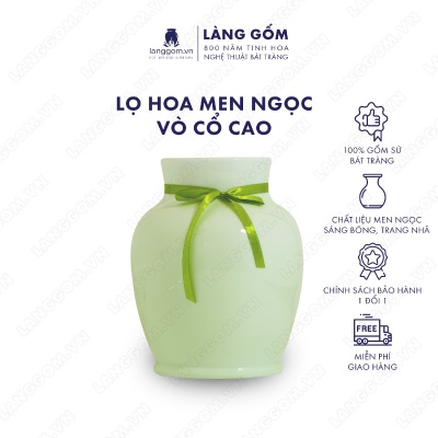 Lọ hoa Men ngọc vô cổ cao