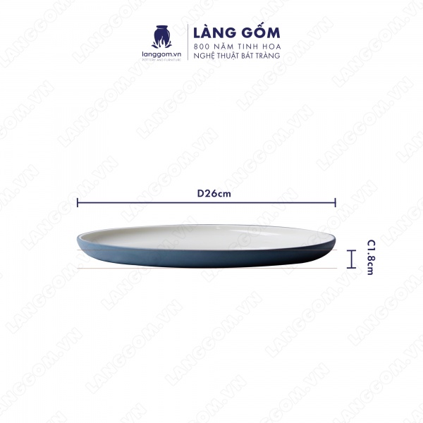 Set Cốc đĩa hình trụ men mát phong cách châu Âu