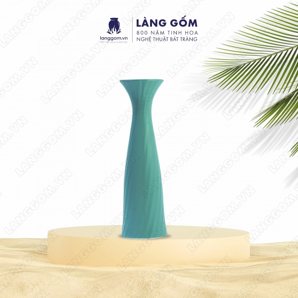 Lọ hoa Men mát khăn vặn
