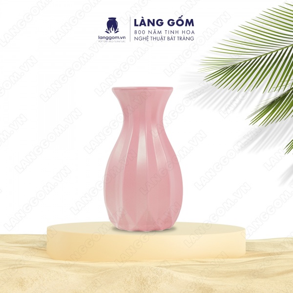 Lọ hoa Men mát múi khế